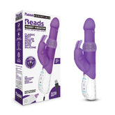 Rabbit Essentials Rechargeable Pleasure Beads Rabbit Vibrator Purple with Rotating Beaded Shaft and USB Rechargeable Body-Safe Silicone Default Title VIBRATORS-RABBIT-MULTI